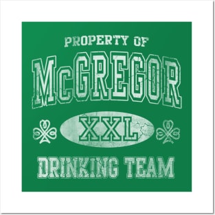 McGregor Irish Drinking Team St Patrick's Day Posters and Art